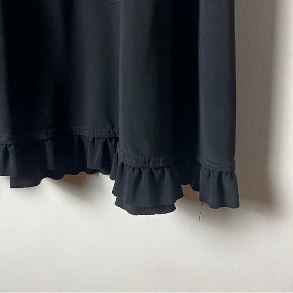 Nick & Nash - Black Tank Sheath Dress with Ruffle Collar - Sz. M - Picture 6 of 6